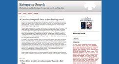 Desktop Screenshot of enterprisesearchblog.com