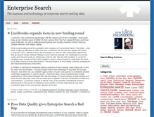 Tablet Screenshot of enterprisesearchblog.com